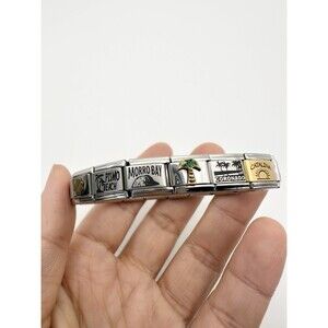 Nomination Italy Charm 18k Stainless Bracelet With Assorted Charms